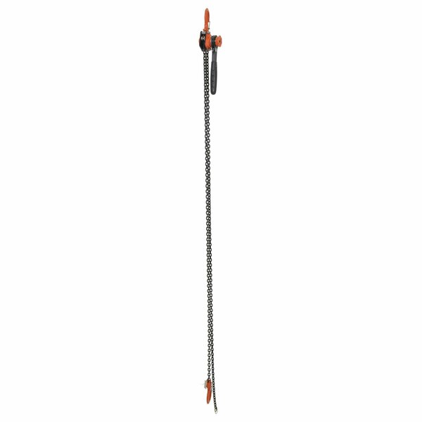 Vestil Economy Lever Hoist, 1K, 10 ft., 1000 lb. Load Capacity, 10 ft Hoist Lift ELH-10-10